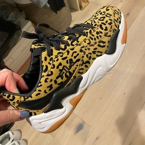 Fila Leopard print sneakers size 7.5